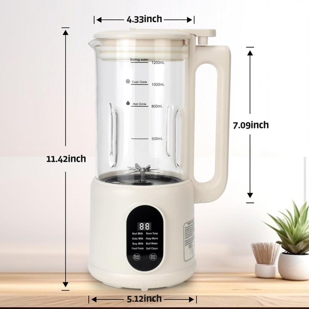 40 Oz Automatic Plant Milk Mak - Soy Milk Maker recension och pris