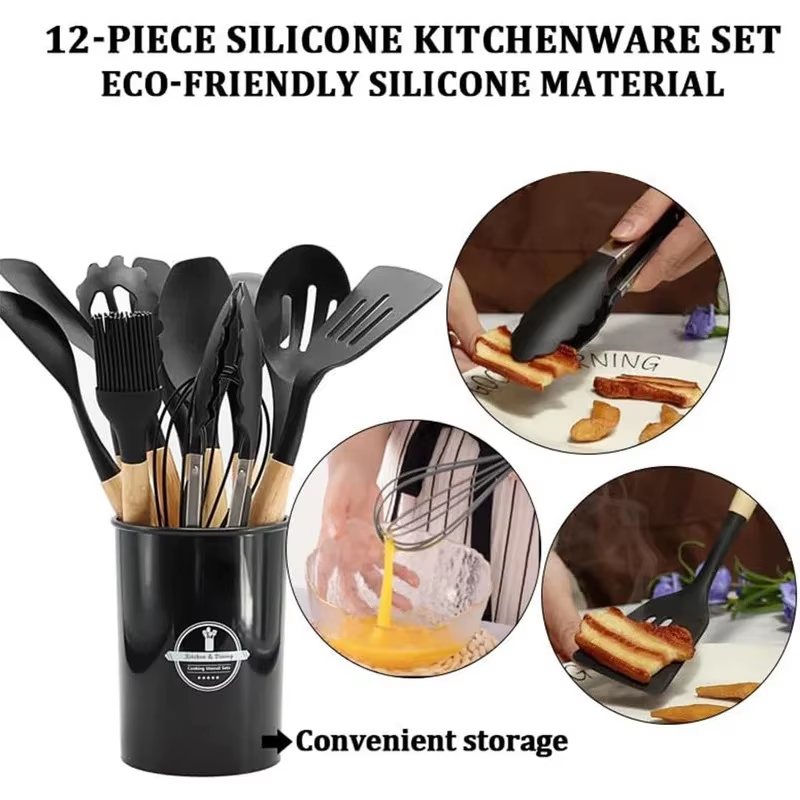 12Pcs Kitchen Utensil Set Sili - Kitchen Appliances Combo recension och pris