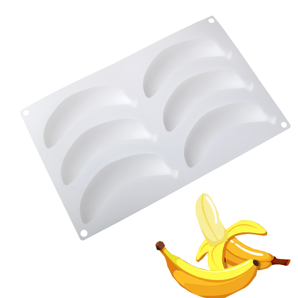 6 or 12 Cells Banana Design Si - Kitchen Appliances Baking recension och pris