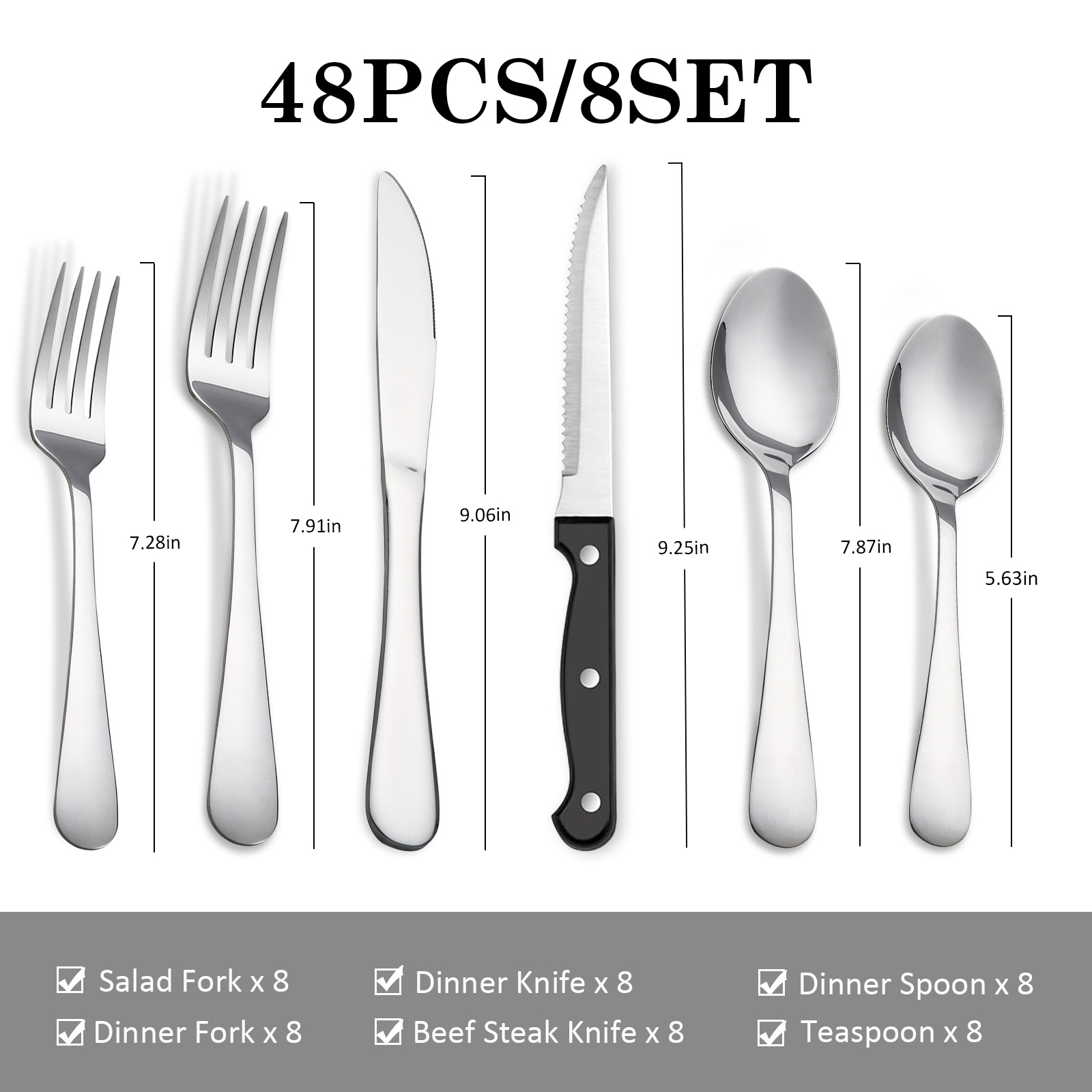 KOOMADE 48Pcs Stainless Steel  - Kitchen Appliances Combo recension och pris