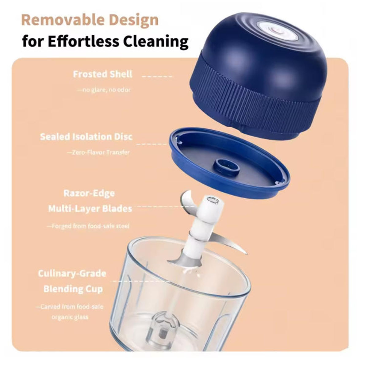 1PC Electric Garlic Chopper Mi - Kitchen Appliances Restaurant recension och pris