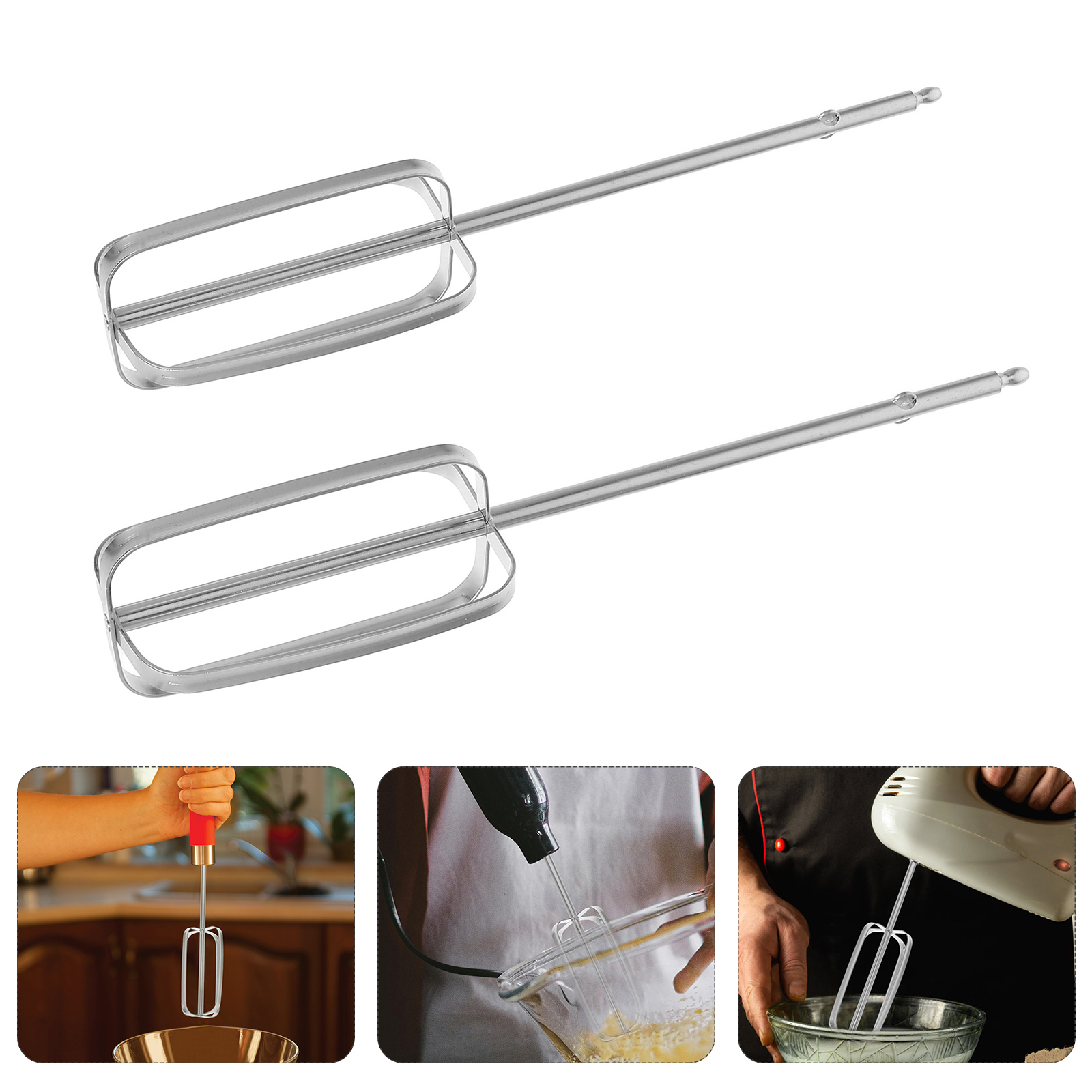 2 Pcs Stainless Steel Hand Mix - Kitchen Appliances Restaurant recension och pris